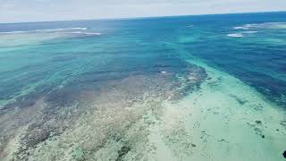 Drone Footage of Mauritius Underwater Waterfall Phenomenon [upl. by Relyhs]