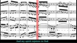 BWV 243  Magnificat Scrolling Score [upl. by Rowe]