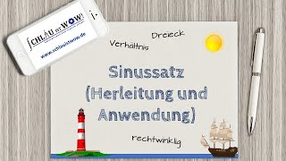 Sinussatz Herleitung und Anwendung [upl. by Michaella]