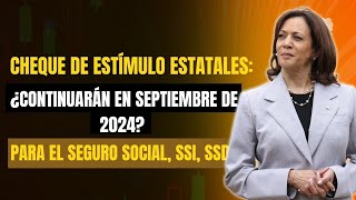 ¡Urgente Cheques de Estímulo Estatales para Seguro Social ¿Llegarán en Septiembre 2024 [upl. by Vanhook193]