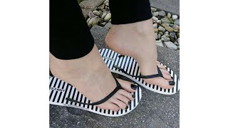 Very impressive and classy collection of flip flop flat slippers for ladies flipflopslippers new [upl. by Nerat]