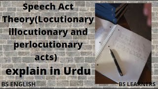 Speech ActsSpeech Act Theory locutionary illocutionary and perlocutionary acts By Bs Learners [upl. by Sudhir]