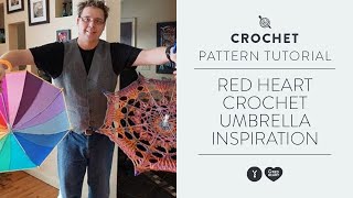 Red Heart Crochet Umbrella Inspiration [upl. by Ahsatak914]