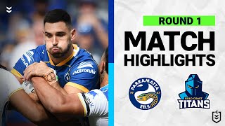 Parramatta Eels v Gold Coast Titans  Match Highlights  Round 1 2022  NRL [upl. by Norrat]