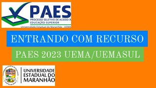 Entrando com recurso na ISENÇÃO do PAES 2023 UEMA UEMASUL [upl. by Acquah]