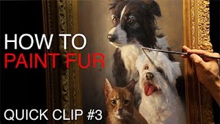 Painting PET PORTRAITS  How To Paint Fur [upl. by Burd]