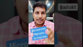 Microservices Important Topics For Interview [upl. by Leak342]