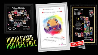 psd free 2024  psd photo frame  frame psd free  new psd free ysdigitalak477 [upl. by Asyen]