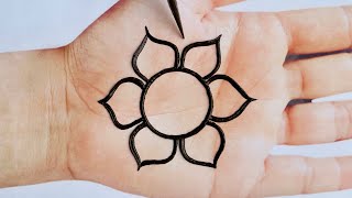 Very Easy Simple Mehndi Design For Front Hand Mehandi ka Design Mehendi design Mehndi Designs 58 [upl. by Yelsehc]