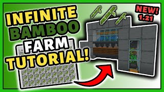 Best 121 Bamboo Farm Tutorial in Minecraft Bedrock MCPEXboxPSSwitchPC [upl. by Philbrook836]