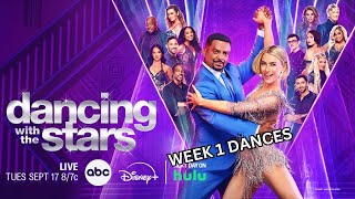 DWTS Season 33 Dances  Week 1 The Premiere [upl. by Ynnot587]