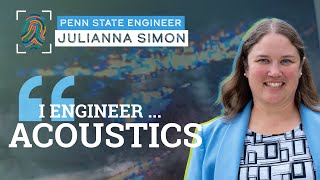 quotI engineer acousticsquot through sound energy  Julianna Simon [upl. by Hoyt]