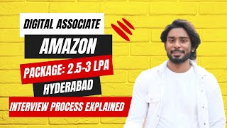 Digital Associate job in Amazon company Interview Process explained jobvacancy jobsearch [upl. by Berwick]