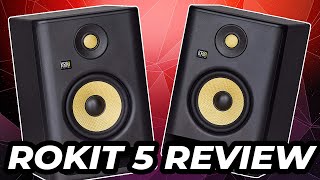 KRK ROKIT 5 Studio Monitors Overview and Audio Demo [upl. by Cirre739]