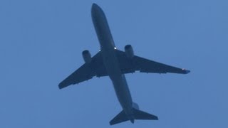 JetairFly B767300ER GO AROUND amp landing at Brussels Airport [upl. by Wallford601]