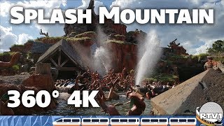 Splash Mountain 360° 4K Full Ride  Magic Kingdom  Walt Disney World [upl. by Inoy]