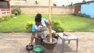 LETS TALK FOOD  How to Prepare Yam Fufu [upl. by Attennek]