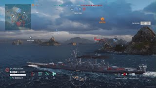 World of Warships Legends  Georgia In Div Fun [upl. by Aramen]