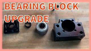 DIY CNC ball screw support upgrade BK12 bearing block [upl. by Tlevesor7]