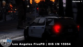 LAPD Officer Involved Shooting Dashcam Footage  FiveM Roleplay [upl. by Lorne636]