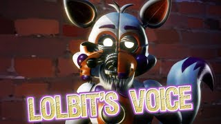 SFMFNAF Lolbits voice clip FNAF UCN NonCanon Characters [upl. by Blanka]