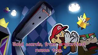 The Fanged Fastener Stapler WITH LYRICS  Paper Mario The Origami King Cover  Reversed [upl. by Enelrac367]