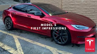 2024 Tesla Model S First Impressions From a Model 3 amp Y Owner [upl. by Eisso]