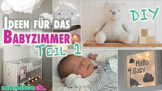 Ideen für das Babyzimmer  DIY  Roomtour  Kinderzimmer  mamiblock [upl. by Mcdermott50]