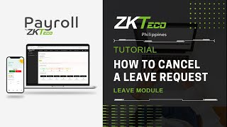 ZKPayroll  Leave  How to Cancel Leave Request [upl. by Kcered]