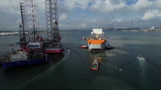 Prosperity FPSO enters drydock in Singapore [upl. by Norman]