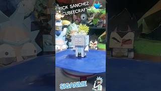 RICK SANCHEZ CUBEECRAFTPAPERCRAFTRICK AND MORTYPAPELPASO A PASO MANUALIDADES papel papelarte [upl. by Retxed]