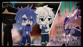 Sans AUs reacts to Reimu vs Sakuya Fight  Gacha LifeClub Reaction [upl. by Mehalek]