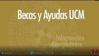 Becas y ayudas UCM [upl. by Coster]