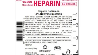 Heparin infusion find mlhr DO uhr SH uml [upl. by Htebi124]