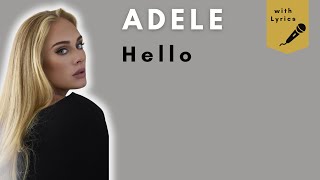 Hello  Adele Lyrics [upl. by Zack]