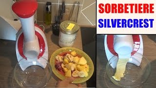 sorbetiere silvercrest lidl ssm 200 sorbet maker présentation test Sorbettiera [upl. by Ieppet]