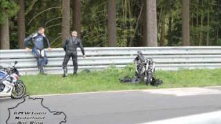 ghost rider crash at quotnordschleifequot [upl. by Ocinom]