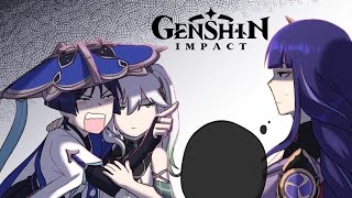 La nueva mamá de Scaramouche  Genshin Impact comic FANDUB [upl. by Tybi]