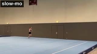 MAG 2022 COP Artistic gymnastics elements A Dive roll FX slowmo [upl. by Amilah]