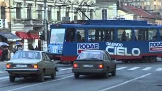 CLUJ NAPOCA TRAMS ROMANIA 1996 [upl. by Nelle473]