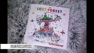 Flipthrough  The Lost Forest Coloring Book by Ghost Shrimp [upl. by Osithe995]