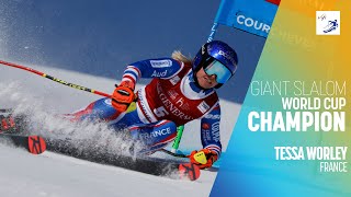 Tessa WORLEY  Womens Giant Slalom World Cup CHAMPION  FIS Alpine [upl. by Weinrich]