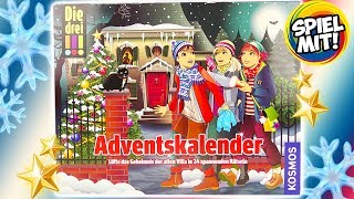 DREI AUSRUFEZEICHEN Adventskalender 2018  Kniffligen Detektiv Fall lösen mit 24 spannenden Rätseln [upl. by Ailaro]