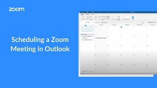 How To Schedule a Zoom Meeting in Outlook [upl. by Nodla]