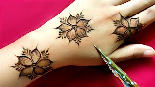 New beautiful stylish mehndi design  Back hand mehndi design simple mehndi  mehndi design mehndi [upl. by Atilegna]