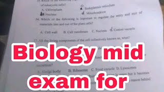 biology mid exam for remedial [upl. by Nosyla]