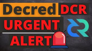 DCR Coin Decred Price Prediction Must Watch [upl. by Ecirtaed]