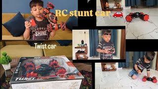 RC stunt car unboxing hand gestures control remote control car unboxing super double hand sensor [upl. by Nafri]