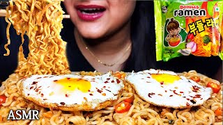 Spicy Korean Ramen Noodles Eating Challenge Mukbang  Spicy Noodles  ASMR asmr mukbang [upl. by Uchida]