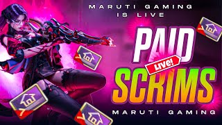 MARUTI GAMING PAID SCRIMS LIVE MarutiGaming2 bgmilive bgmi live pubgmobile [upl. by Zehcnas]